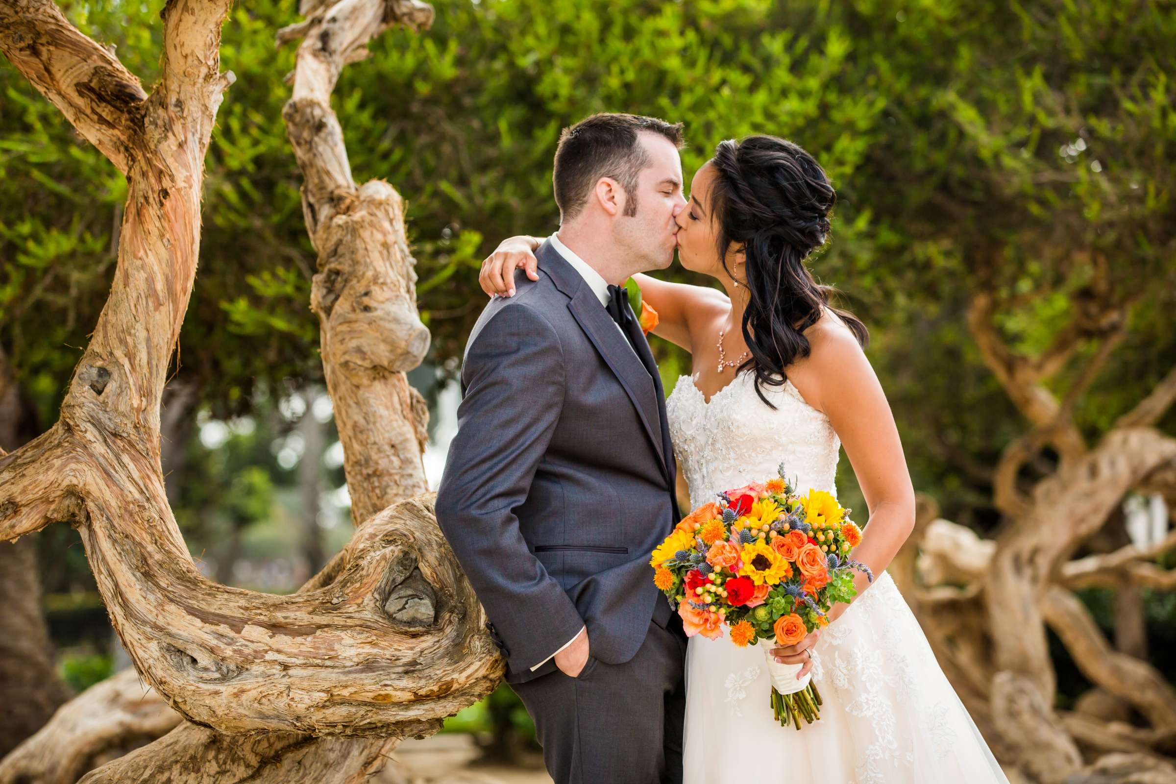 La Jolla Cove Rooftop Wedding coordinated by The Abbey Catering, Elisa and Christopher Wedding Photo #1 by True Photography