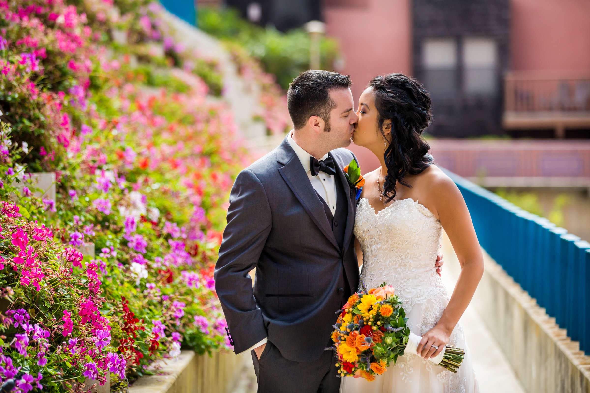 La Jolla Cove Rooftop Wedding coordinated by The Abbey Catering, Elisa and Christopher Wedding Photo #4 by True Photography