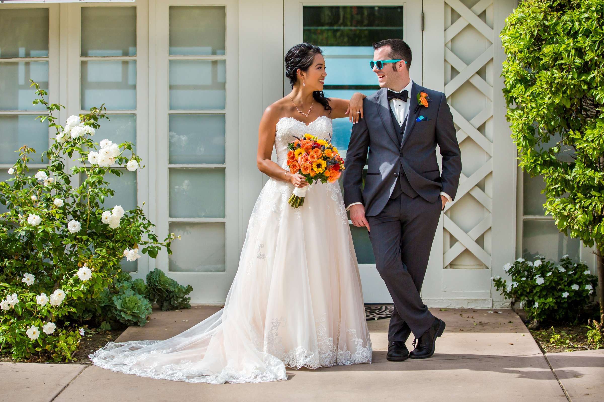 La Jolla Cove Rooftop Wedding coordinated by The Abbey Catering, Elisa and Christopher Wedding Photo #14 by True Photography