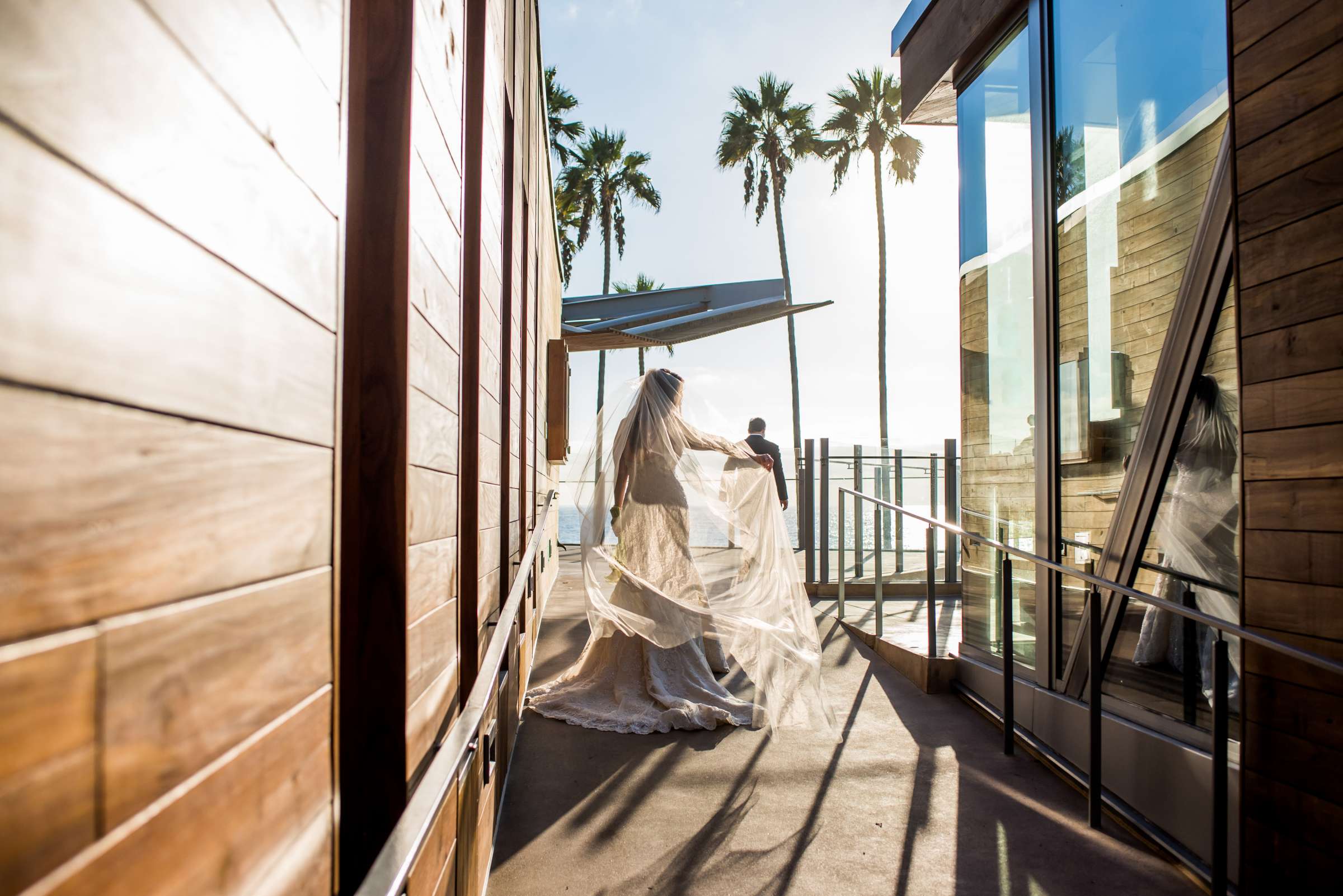 Scripps Seaside Forum Wedding coordinated by First Comes Love Weddings & Events, Janelle and Mike Wedding Photo #1 by True Photography