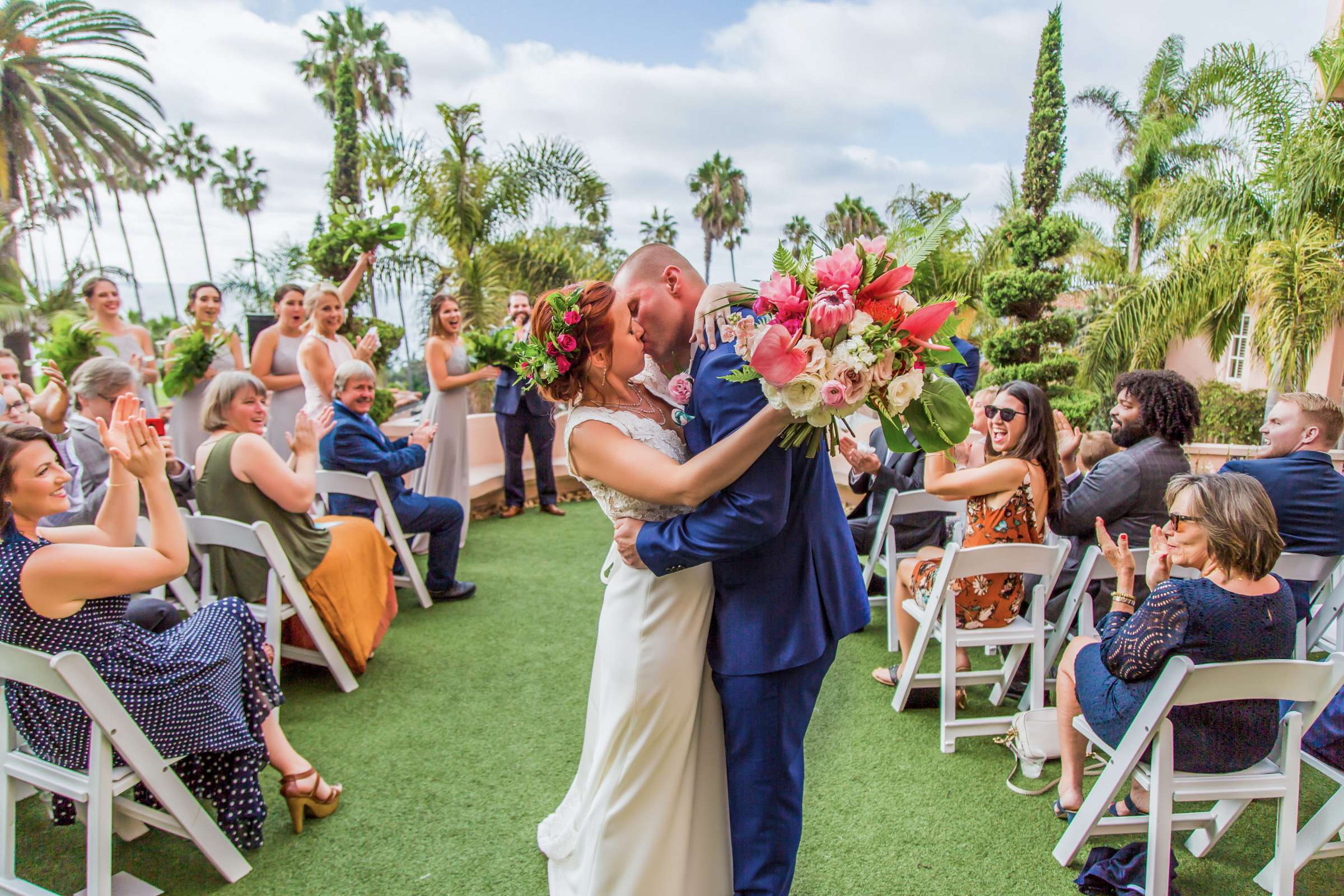 La Valencia Wedding coordinated by First Comes Love Weddings & Events, Kristin and Greg Wedding Photo #81 by True Photography