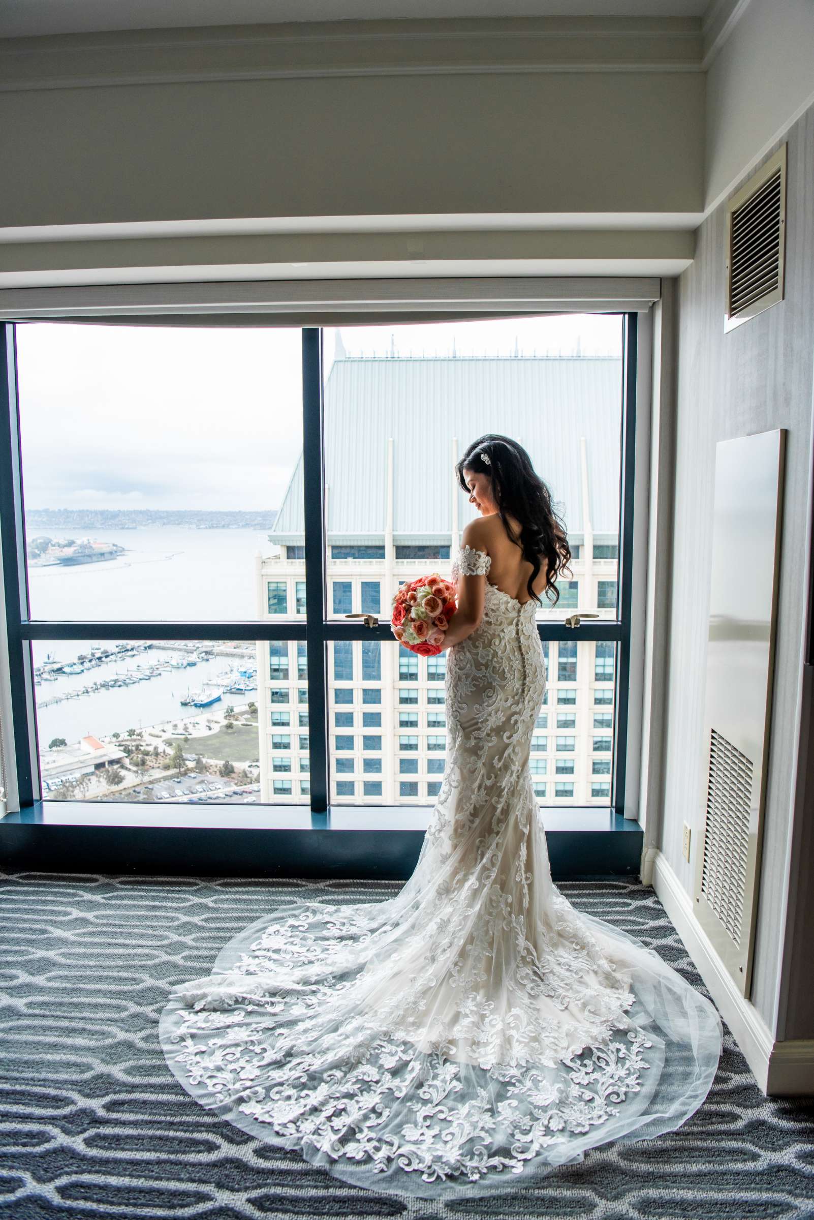 Manchester Grand Hyatt San Diego Wedding coordinated by Bella Mia Exclusive Events, Paula and Jimmy Wedding Photo #6 by True Photography