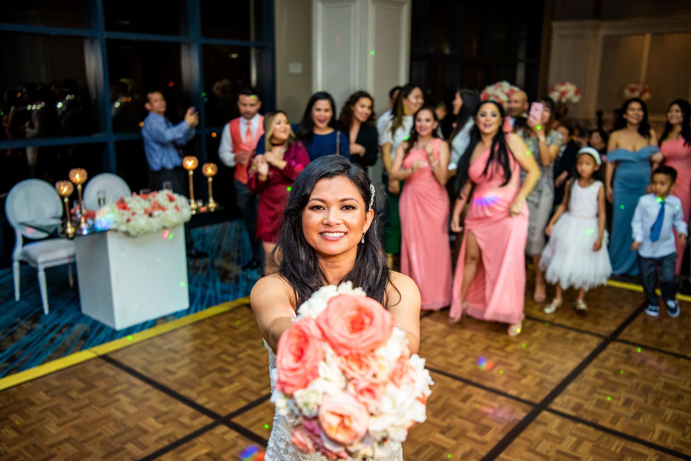 Manchester Grand Hyatt San Diego Wedding coordinated by Bella Mia Exclusive Events, Paula and Jimmy Wedding Photo #110 by True Photography