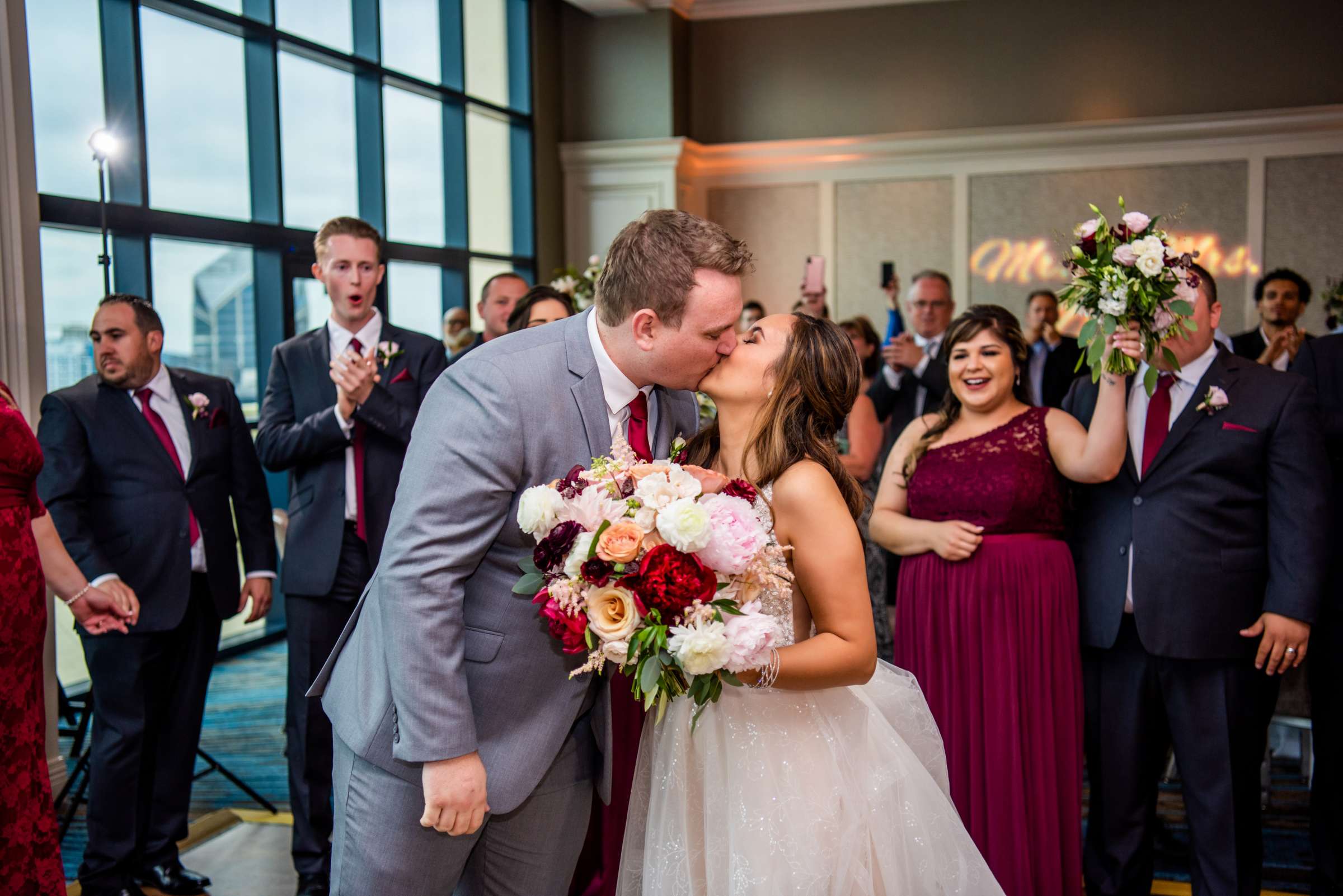 Manchester Grand Hyatt San Diego Wedding coordinated by First Comes Love Weddings & Events, Brittany and Chris Wedding Photo #108 by True Photography