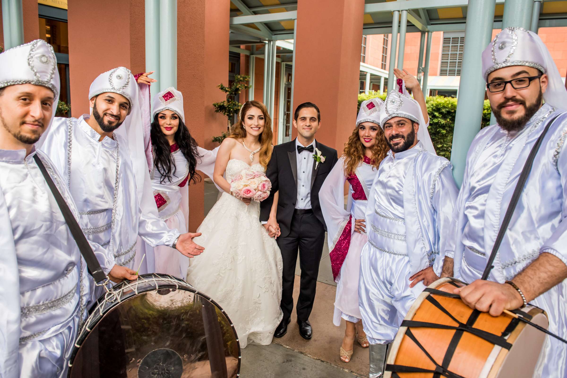 Hyatt Regency La Jolla Wedding coordinated by At Your Side Planning, Hussein and Jasmin Wedding Photo #100 by True Photography