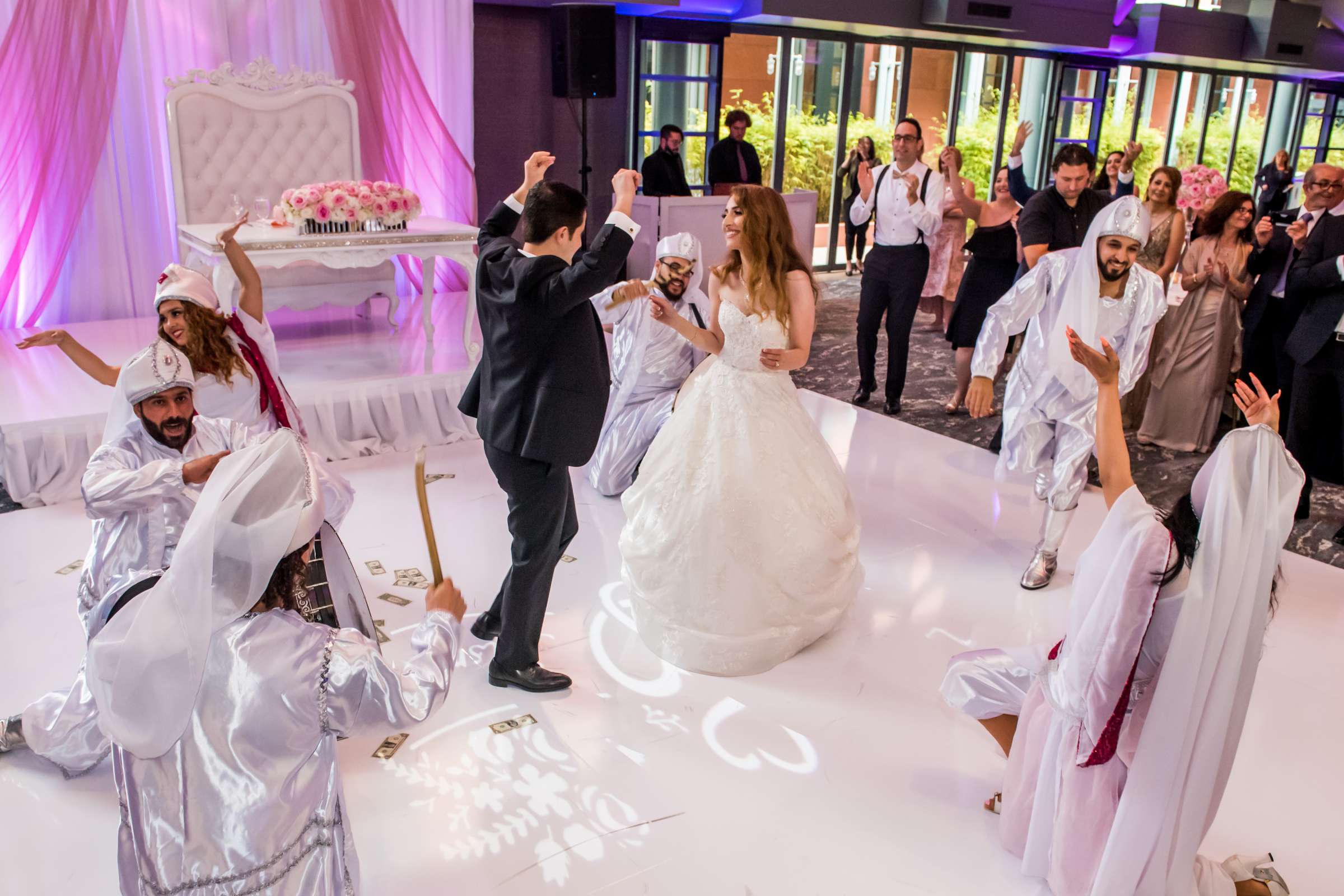 Hyatt Regency La Jolla Wedding coordinated by At Your Side Planning, Hussein and Jasmin Wedding Photo #107 by True Photography