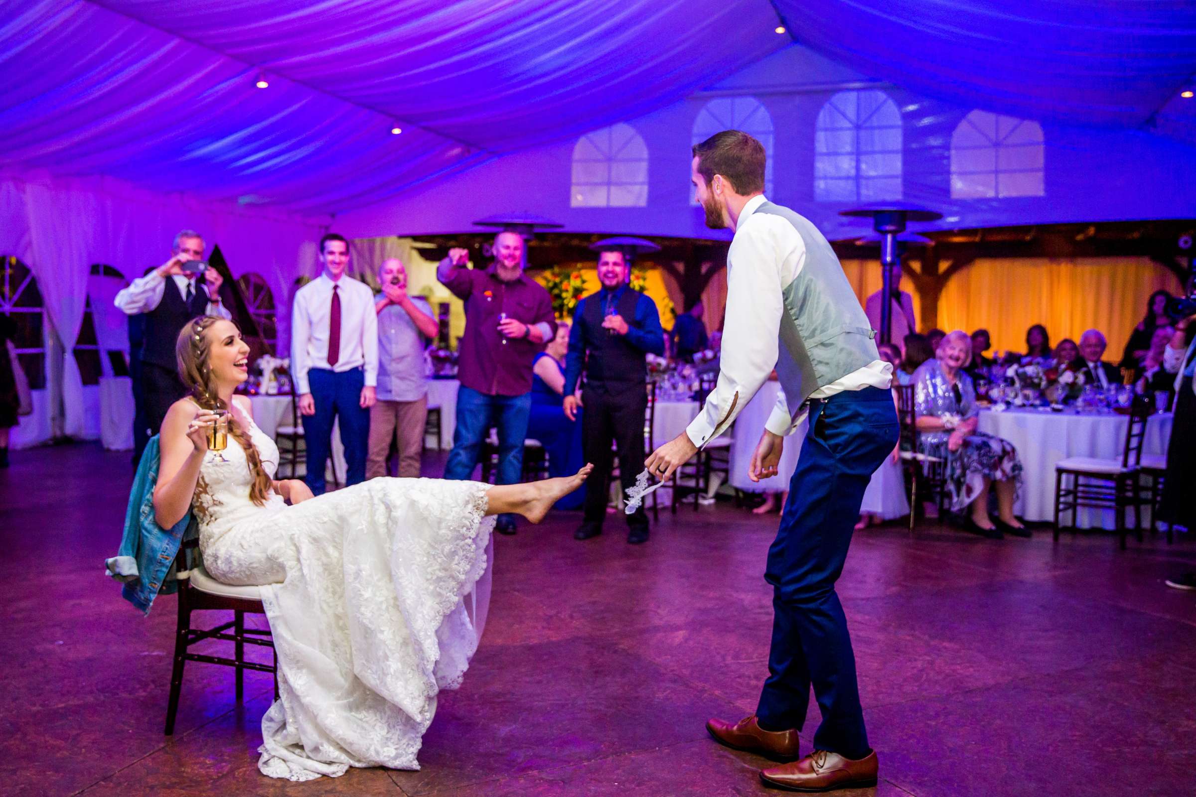 Bouquet and Garter Toss at Grand Tradition Estate Wedding coordinated by Grand Tradition Estate, Kasaundra and Josh Wedding Photo #144 by True Photography