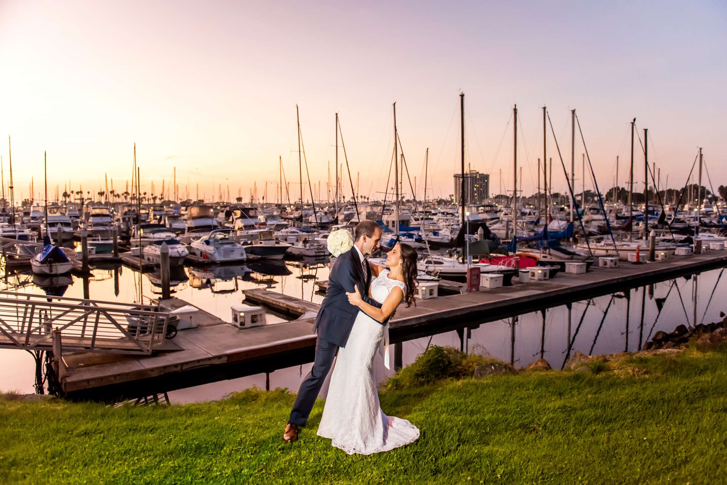 Marina Village Conference Center Wedding coordinated by Sloane Sisters Event Co., Miriam and Jesse Wedding Photo #21 by True Photography