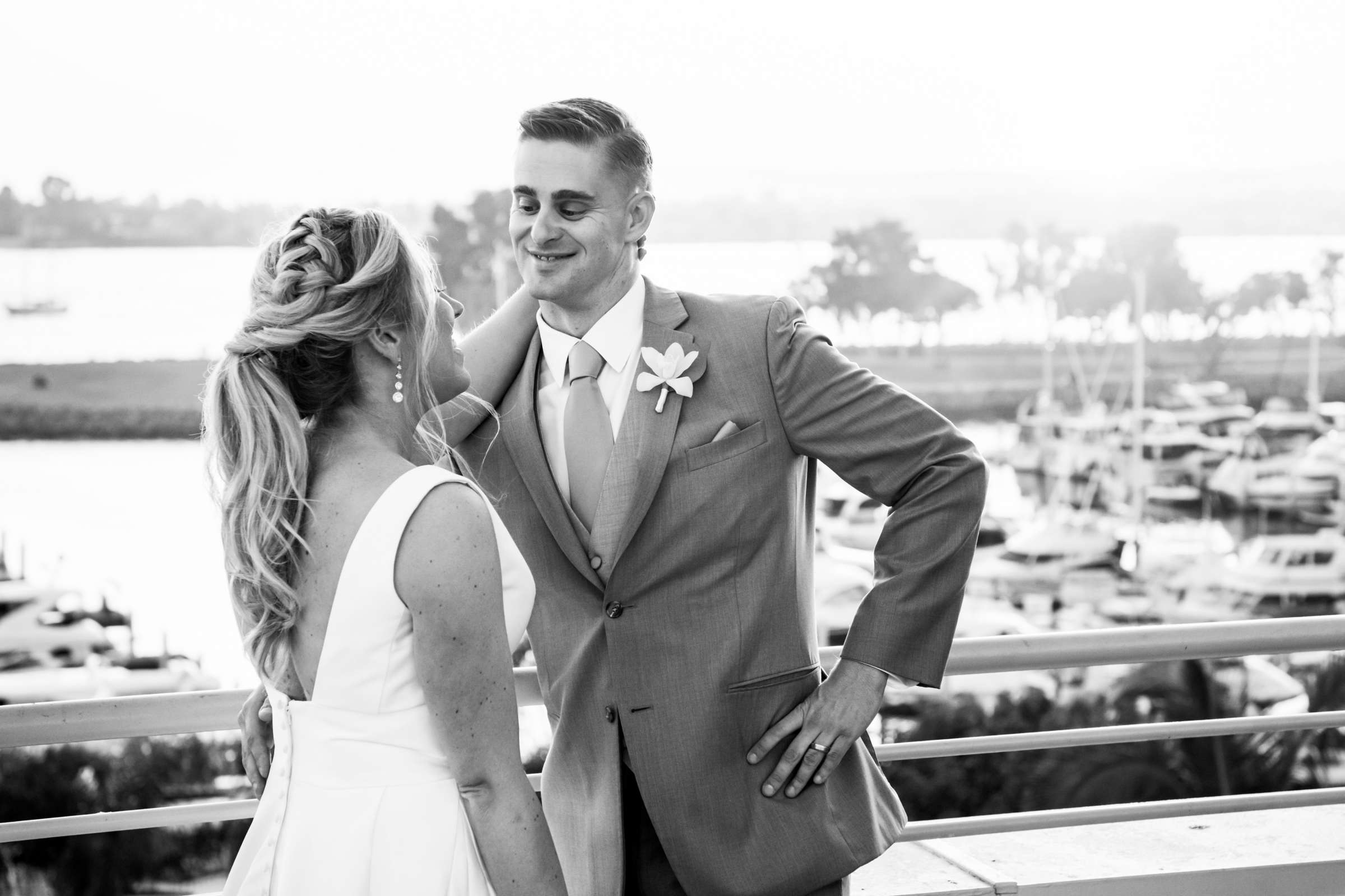 Marriott Marquis San Diego Marina Wedding coordinated by First Comes Love Weddings & Events, Ashlee and John Wedding Photo #95 by True Photography