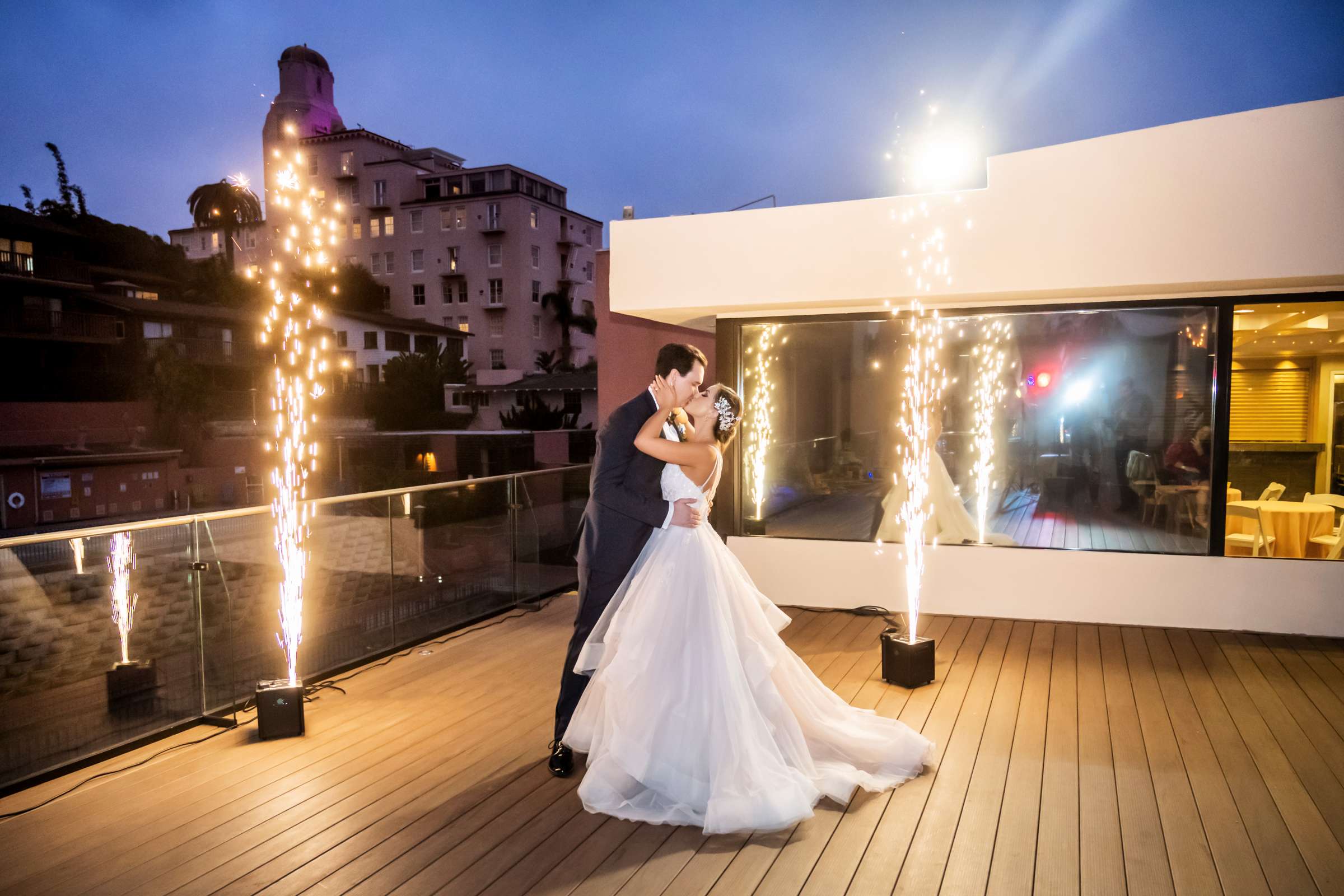 La Jolla Cove Rooftop Wedding coordinated by The Abbey Catering, Sabrina and Zachary Wedding Photo #117 by True Photography