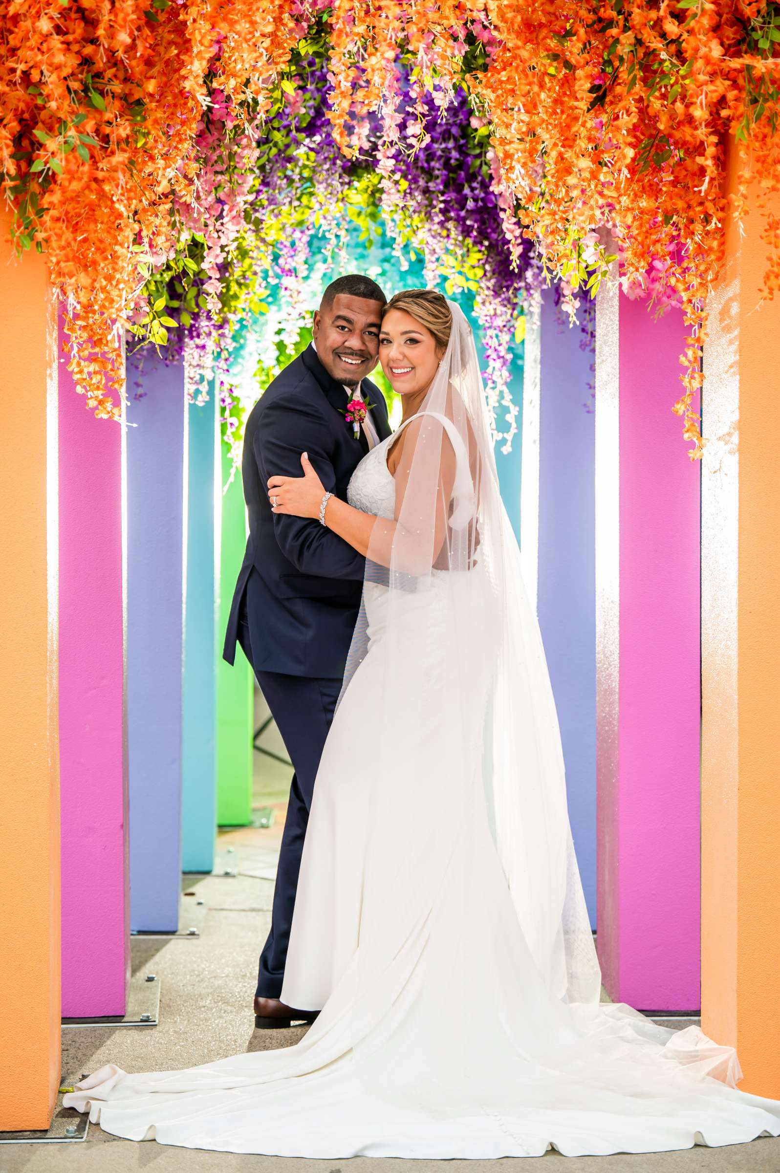 Coaster Terrace Belmont Park Wedding coordinated by Events Inspired SD, Lacy and Cameron Wedding Photo #5 by True Photography