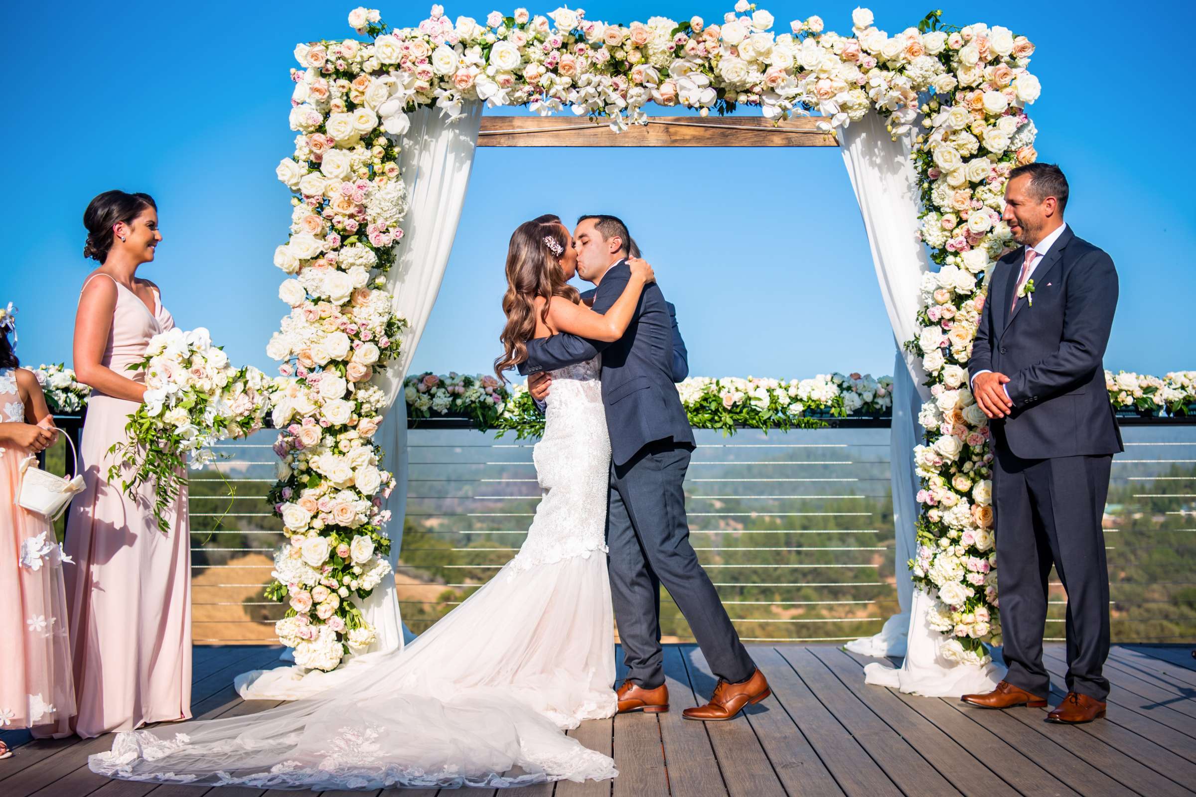 Black Oak Mountain Vineyards Wedding coordinated by Kendall Melissa Events, Liz and Paul Wedding Photo #60 by True Photography