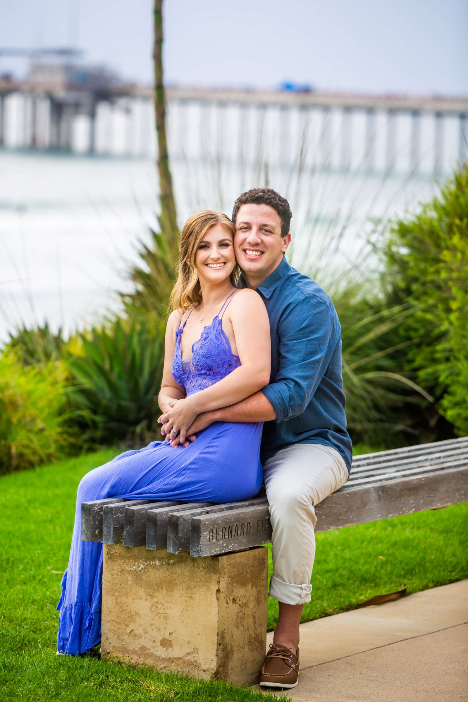 Scripps Seaside Forum Engagement, Maren and Chris Engagement Photo #2 by True Photography